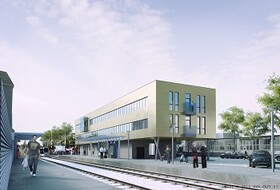 Zukünftiges Betriebsgebäude der Wiener Lokalbahnen